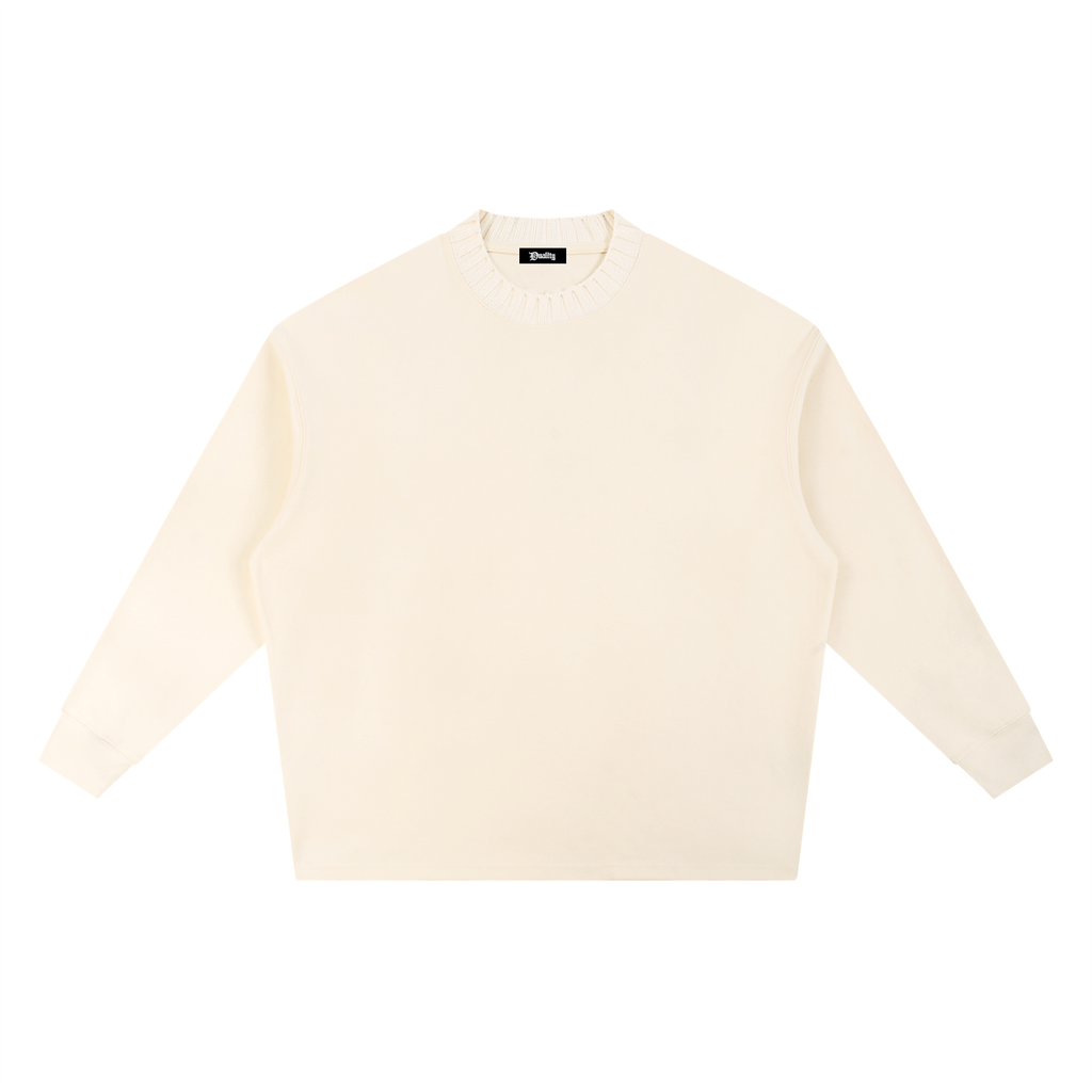 Knitted Round Neck Oversize Sweatshirt