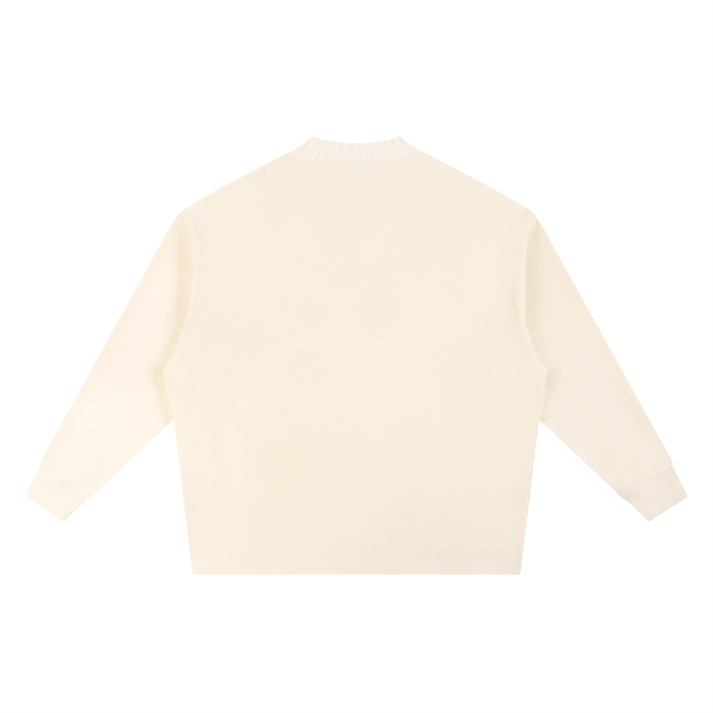 Knitted Round Neck Oversize Sweatshirt